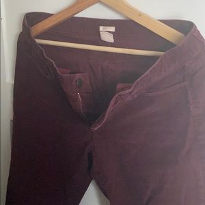 Women’s JCrew Burgundy Pants